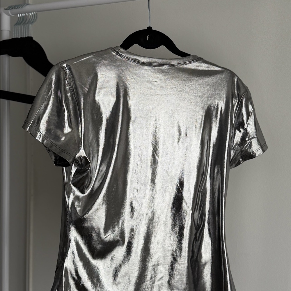 GLENN MARTENS H&M Silver and Yellow Graphic Tee - Picture 4 of 6